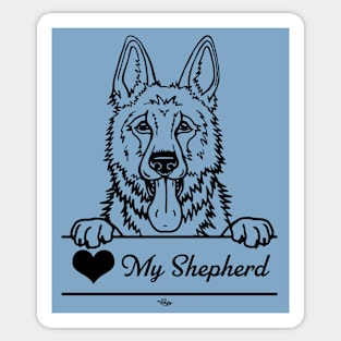 Heart My Shepherd Illustration, Variant Sticker